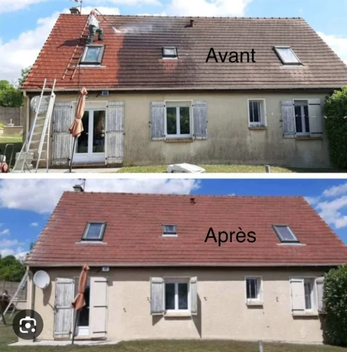 Avant-après toiture et ravalement